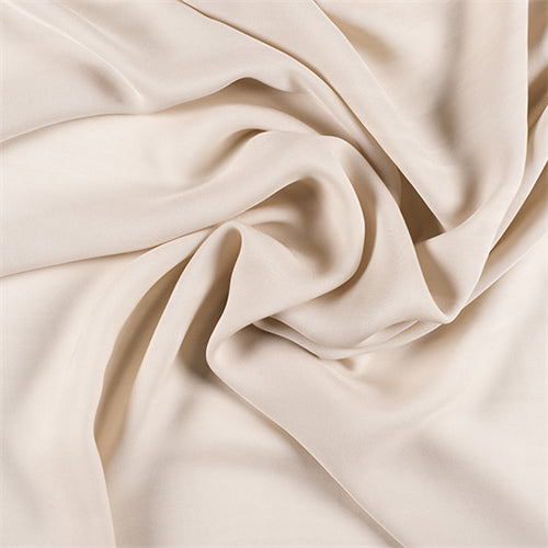 1 1/2 YD PC-Runway Silks Beige Silk Double Georgette Fabric - Reorderable