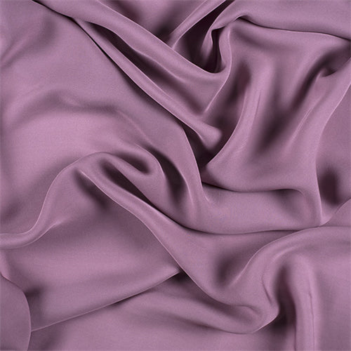 Runway Silks Mauve Silk Double Georgette Fabric - Reorderable