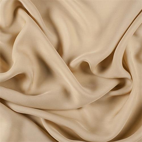 Runway Silks Antique Gold Silk Double Georgette Fabric - Reorderable
