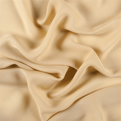 Runway Silks Gold Silk Double Georgette Fabric - Reorderable