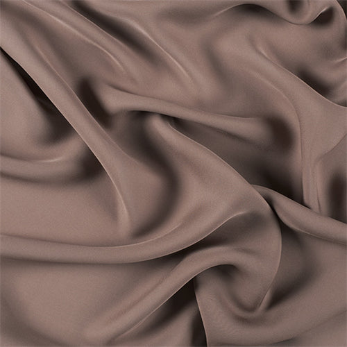 Runway Silks Latte Silk Double Georgette Fabric - Reorderable