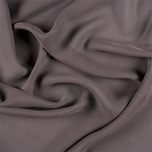 Runway Silks Espresso Silk Double Georgette Fabric - Reorderable