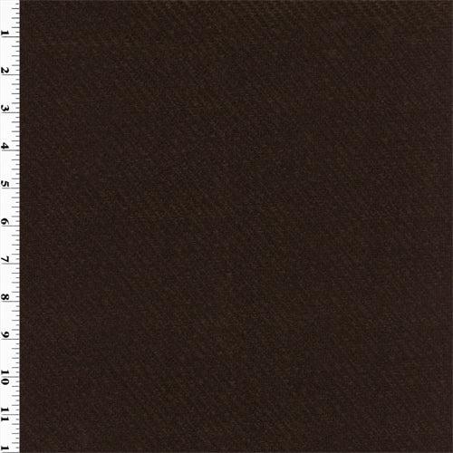 1 1/2 YD PC-Twill Texture Vinyl - Dark Chocolate Brown Fabric