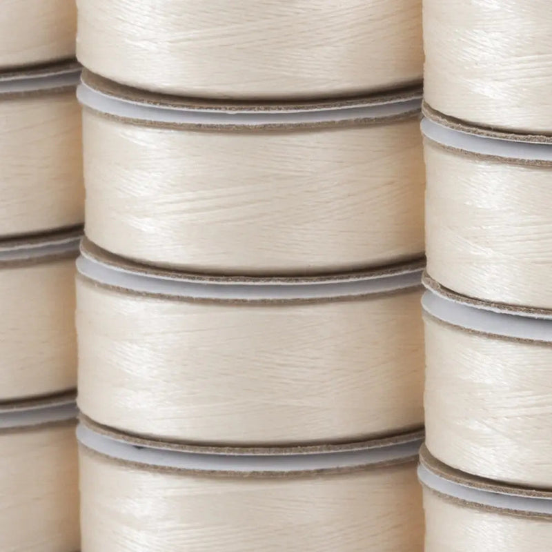 Super Bobs Poly #655 Off White (M-Style) 12 pack pre-wound bobbins