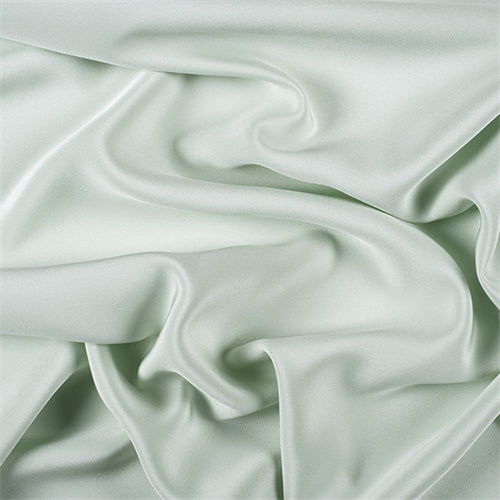 Runway Silks Pale Mint 4 Ply Silk Crepe Fabric - Reorderable