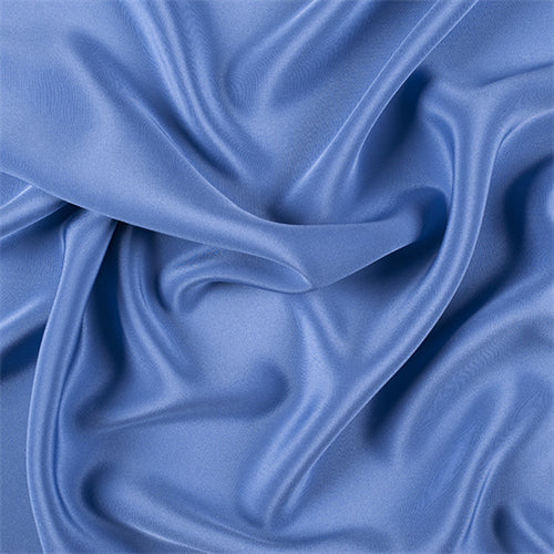 Runway Silks Periwinkle 4 Ply Silk Crepe Fabric - Reorderable