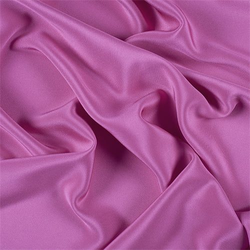 Runway Silks Magenta 4 Ply Silk Crepe Fabric - Reorderable