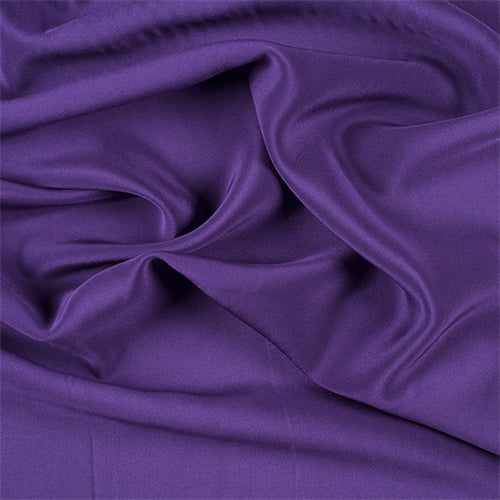 1 YD PC-Runway Silks Purple 4 Ply Silk Crepe Fabric - Reorderable
