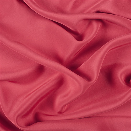Runway Silks Bright Red 4 Ply Silk Crepe Fabric - Reorderable