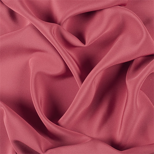 Runway Silks Dark Red 4 Ply Silk Crepe Fabric - Reorderable
