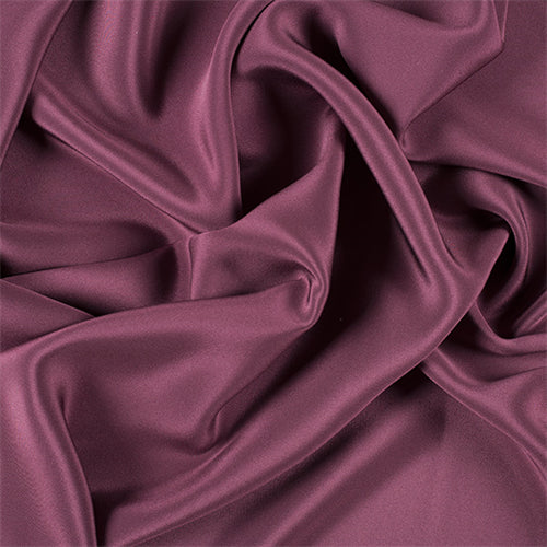 Runway Silks Wine 4 Ply Silk Crepe Fabric - Reorderable