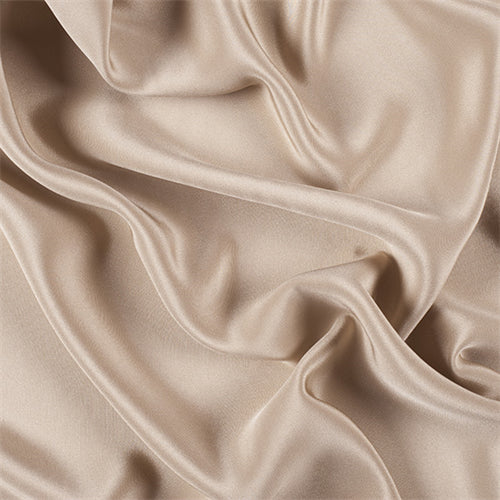 Runway Silks Golden Tan 4 Ply Silk Crepe Fabric - Reorderable