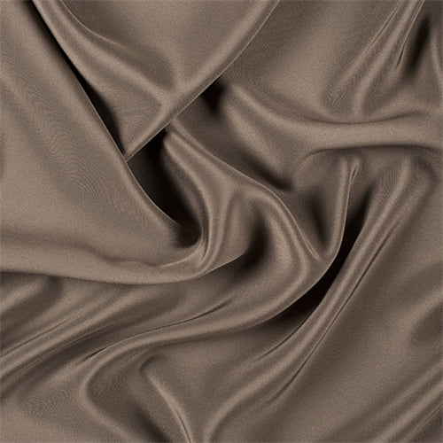 Runway Silks Olive Brown 4 Ply Silk Crepe Fabric - Reorderable