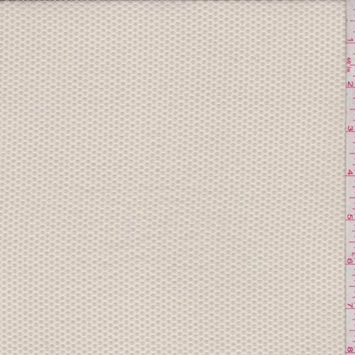 3 7/8 YD PC-Tan Flocked Dot Chiffon Fabric