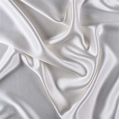 Runway Silks Ivory Silk Crepe Back Satin Fabric - Reorderable