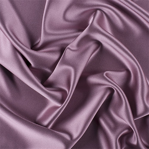 Runway Silks Mauve Silk Crepe Back Satin Fabric - Reorderable