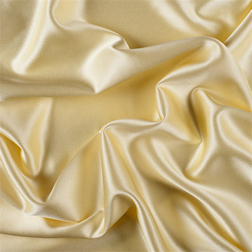 Runway Silks Yellow Silk Crepe Back Satin Fabric - Reorderable
