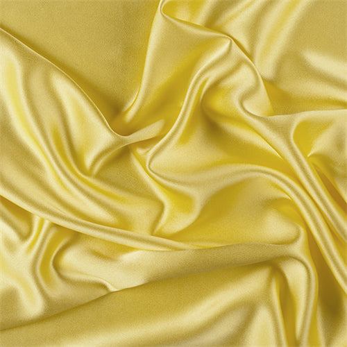 Runway Silks Bright Yellow Silk Crepe Back Satin Fabric - Reorderable