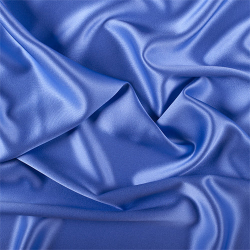 Runway Silks Periwinkle Silk Crepe Back Satin Fabric - Reorderable