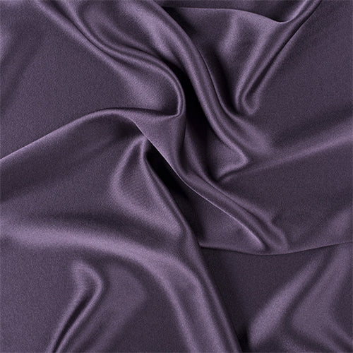 Runway Silks Eggplant Silk Crepe Back Satin Fabric - Reorderable
