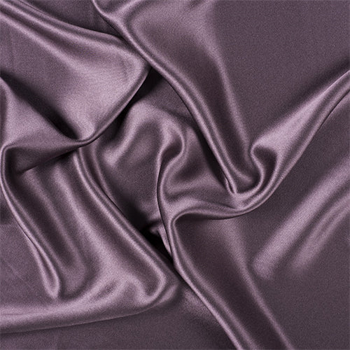 Runway Silks Aubergine Silk Crepe Back Satin Fabric - Reorderable