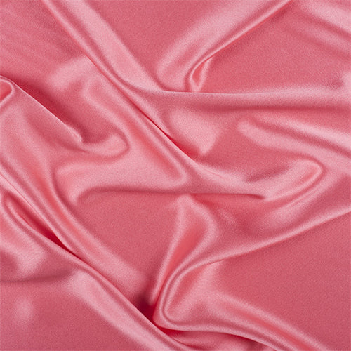Runway Silks Coral Silk Crepe Back Satin Fabric - Reorderable