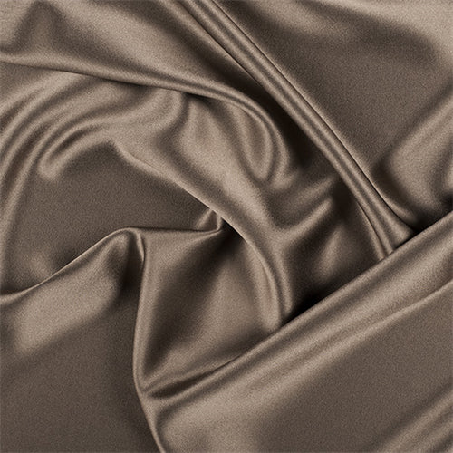 Runway Silks Latte Silk Crepe Back Satin Fabric - Reorderable