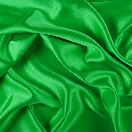 Runway Silks Green Silk Crepe Back Satin Fabric - Reorderable
