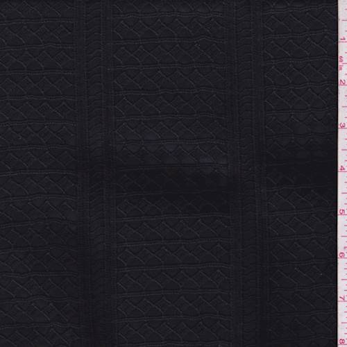 2 YD PC-Midnight Textured Geometric Polyester Fabric