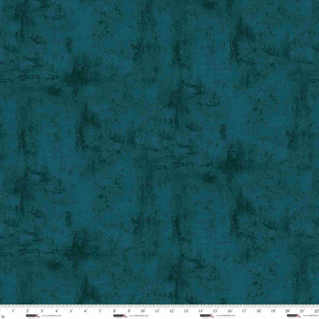 Teal Surface Design Funny Girl 44"/45" Cotton Fabric