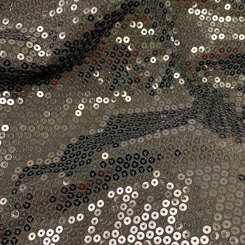 2 5/8 YD PC-Black Sequin Dancewear Fabric