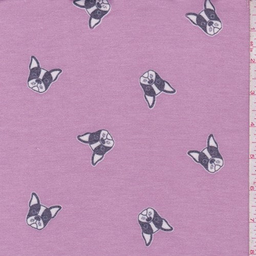 Orchid Pink Boxer Brushed French Terry Knit Fabric