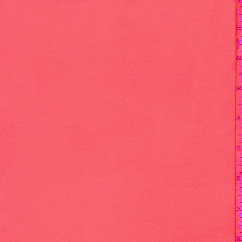 Day Glo Orange Double Brushed Jersey Knit Fabric