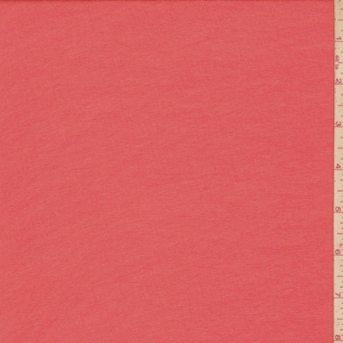 Salmon Red Silk Crepe Georgette Fabric