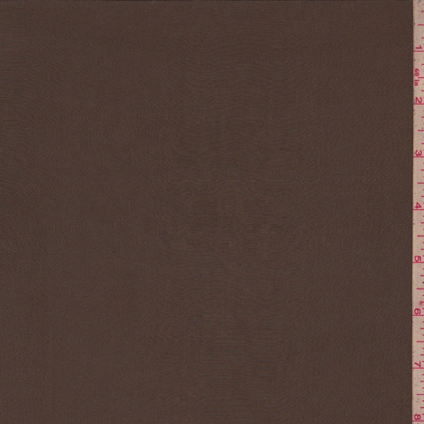 3 3/4 YD PC-Brown Taupe Silk Crepe de Chine Fabric