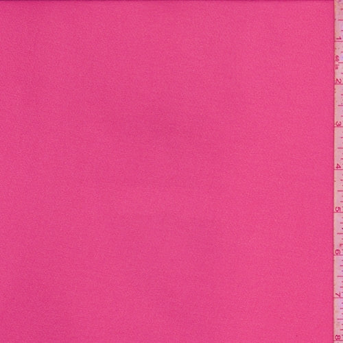 Neon Pink Mini Grid Chiffon Fabric