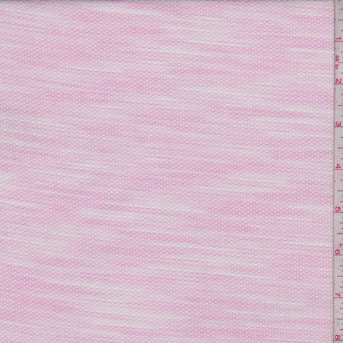 Deep Pink/White Streak Oval Pique Shirting Fabric