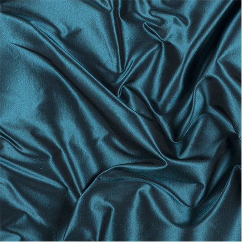 Runway Silks Teal Silk Taffeta Fabric - Reorderable