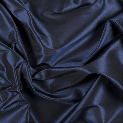 Runway Silks Navy Blue Silk Taffeta Fabric - Reorderable