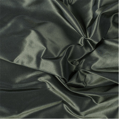 Runway Silks Dark Green Silk Taffeta Fabric - Reorderable