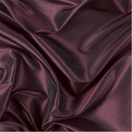 Runway Silks Dark Red Silk Taffeta Fabric - Reorderable