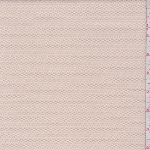 Peach Beige Textured Techno Knit Fabric