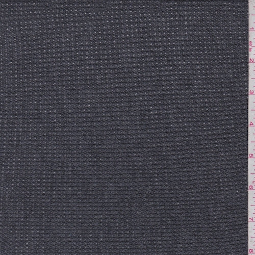 Pewter Zig Zag Thermal Knit Fabric