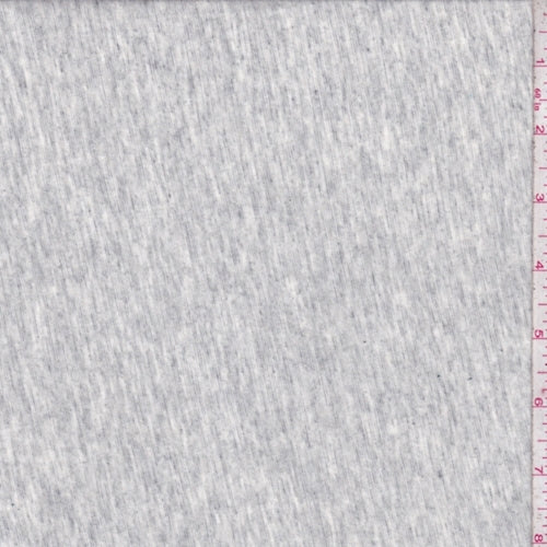 Heather Grey Rayon Jersey Knit Fabric