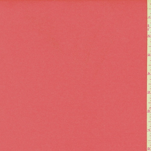 Neon Orange Double Brushed Jersey Knit Fabric