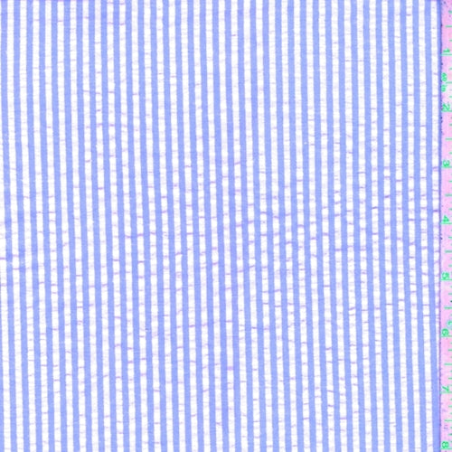 1 5/8 YD PC-Blue/White Stripe Shirting Fabric