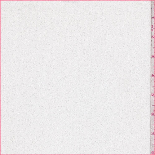White Sparkle Crinkle Chiffon Fabric