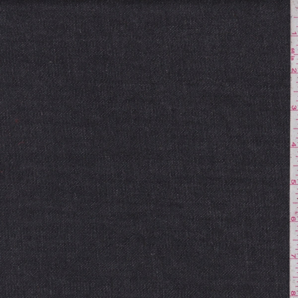 1 YD PC-Black Rubber Backed Denim Fabric