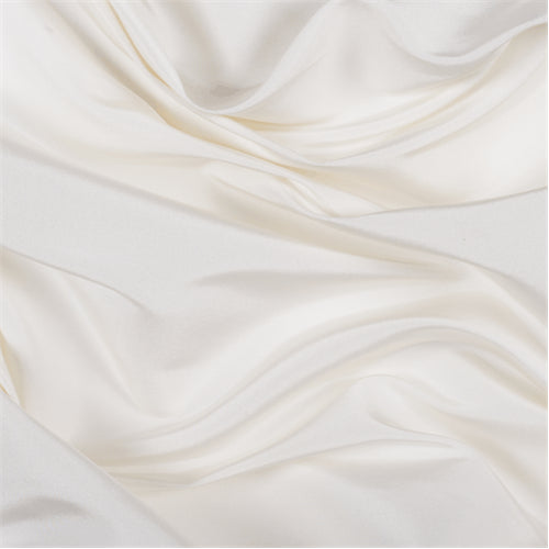 Runway Silks Off White Silk Faille Fabric - Reorderable