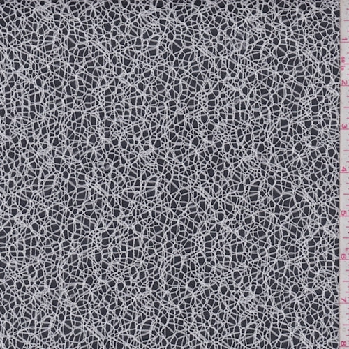 White Spiderweb Mesh Fabric